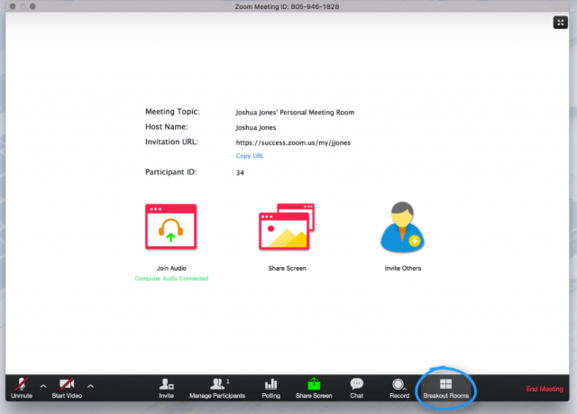 how to set up a zoom meeting on desktop