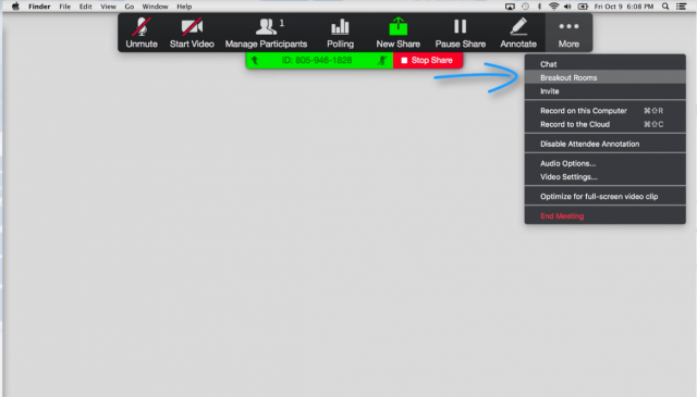 how to share screen on zoom in breakout rooms