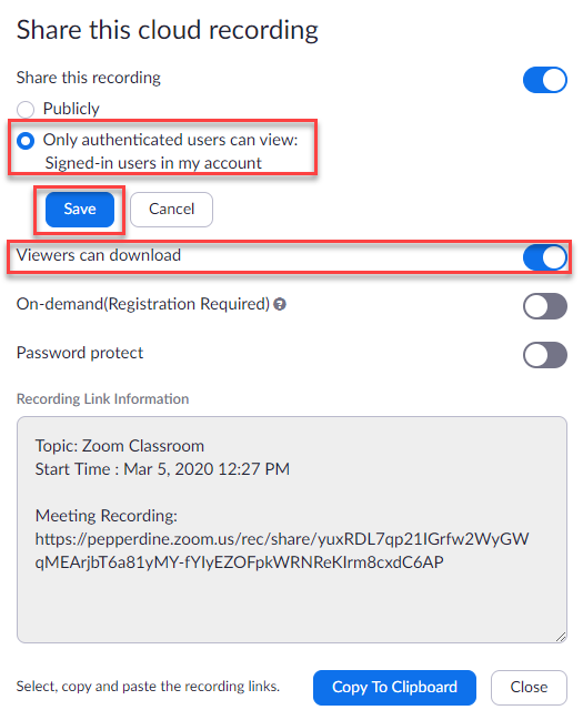 Two ways to record during a Zoom session